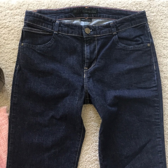 Calvin Klein Regular Rise Slim Fit Jeans - Picture 3 of 7